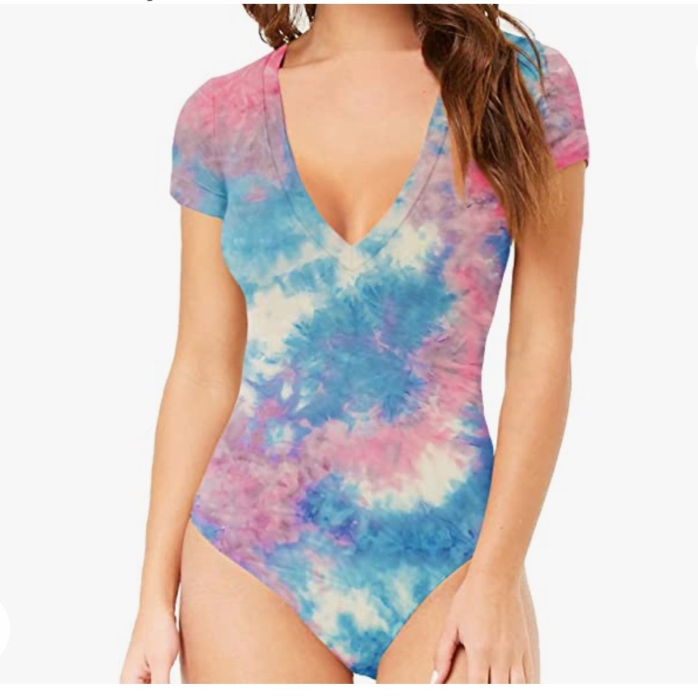 Tie dye bodysuit